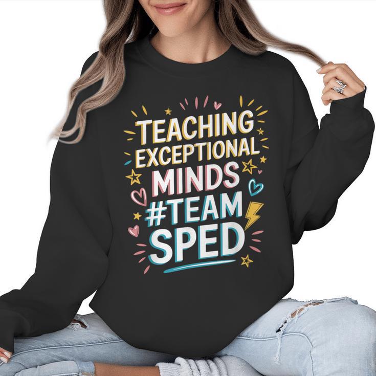 Team Sped Sped Teacher Special Education Teacher Team Women Crewneck Sweatshirt