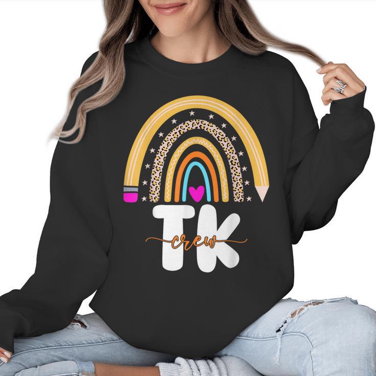 Team TK Transitional Kindergaten TK Crew Squad Teacher Kids Women Crewneck Sweatshirt