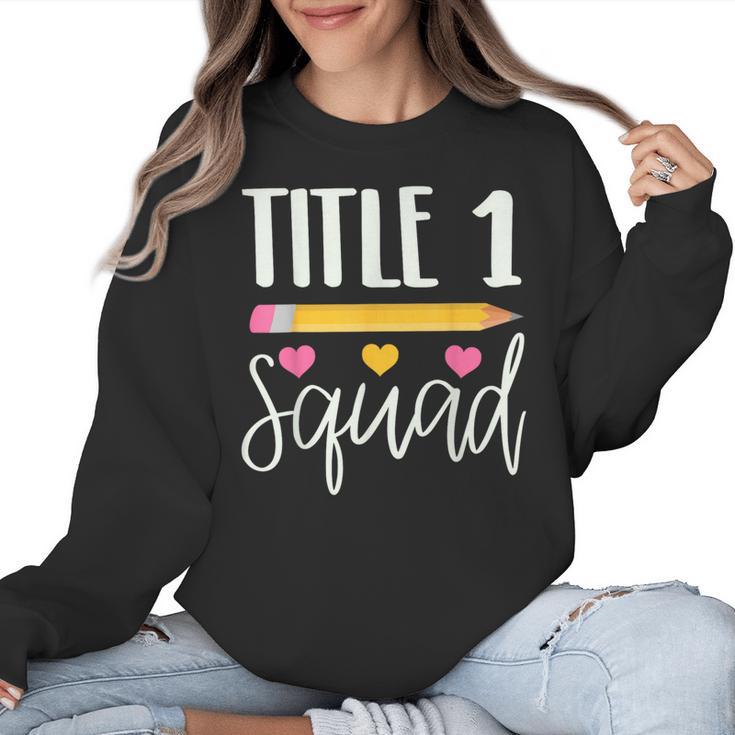 Title 1 Reading Teacher Shirt Women Crewneck Sweatshirt