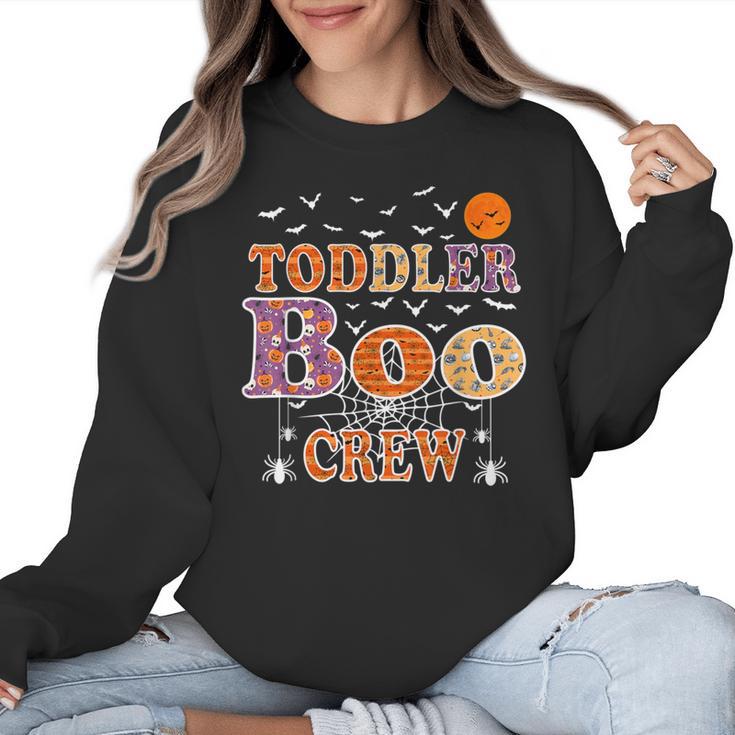 Toddler Boo Crew Halloween Daycare Teacher Kids Women Crewneck Sweatshirt