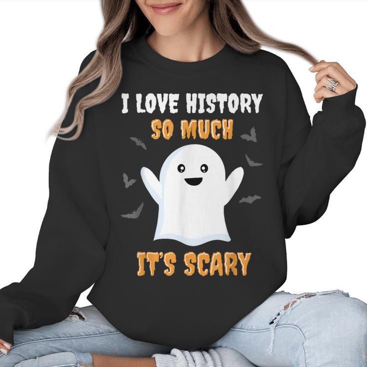 History Teacher Halloween History Class School For Men Women Kids Women Crewneck Sweatshirt