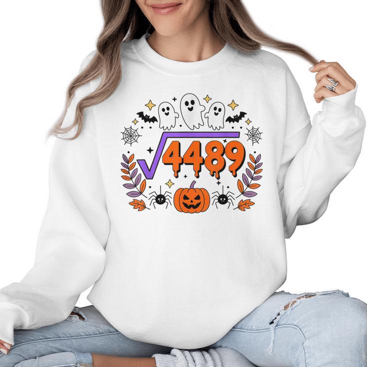 67 Meme Square Root 4489 Teen Six Seven Slang Math Teacher Women Crewneck Sweatshirt