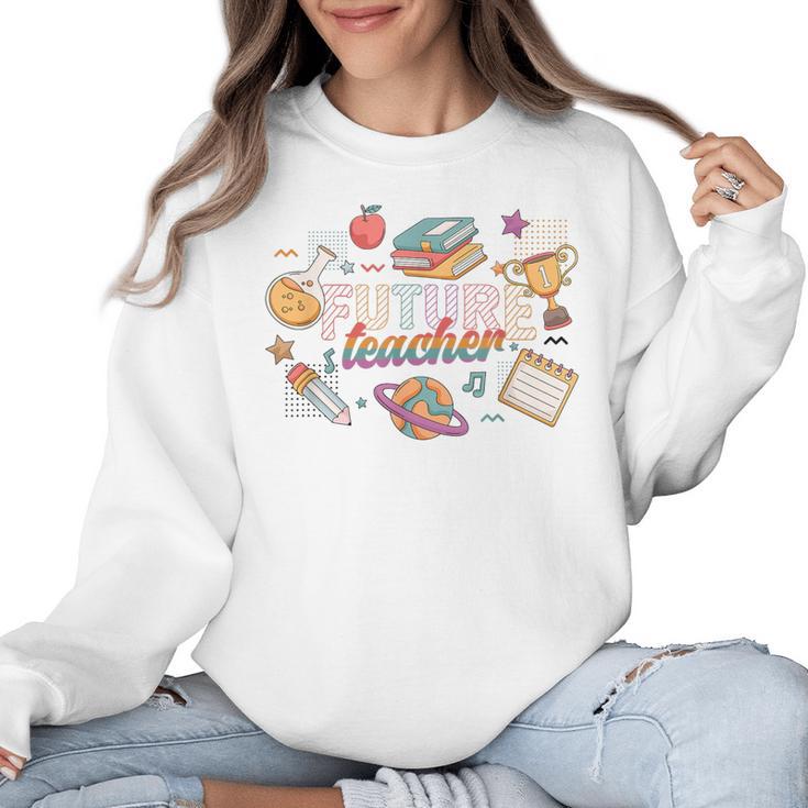 Future Teacher Costume For Kids Women Crewneck Sweatshirt