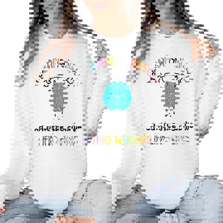 Growth Mindset Tee Teacher Quotes Men Women Kids Women Crewneck Sweatshirt