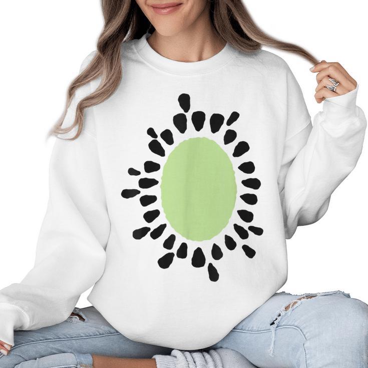 Kiwi Easy Costume Halloween Fruit Lover School Teacher Fun Women Crewneck Sweatshirt
