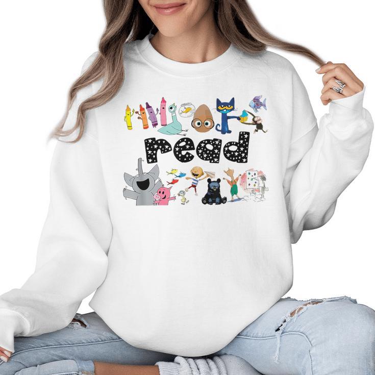 Read Children's Books Teacher Women Crewneck Sweatshirt