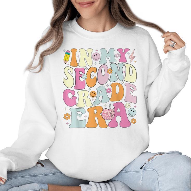 In My Second Grade Era 2nd Grade Girl Teacher Back To School Women Crewneck Sweatshirt