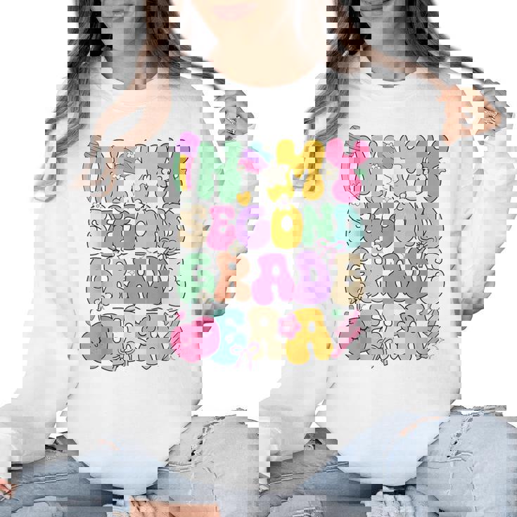 In My Second Grade Era Teachers Women Back To School Girls Women Crewneck Sweatshirt, trending gift