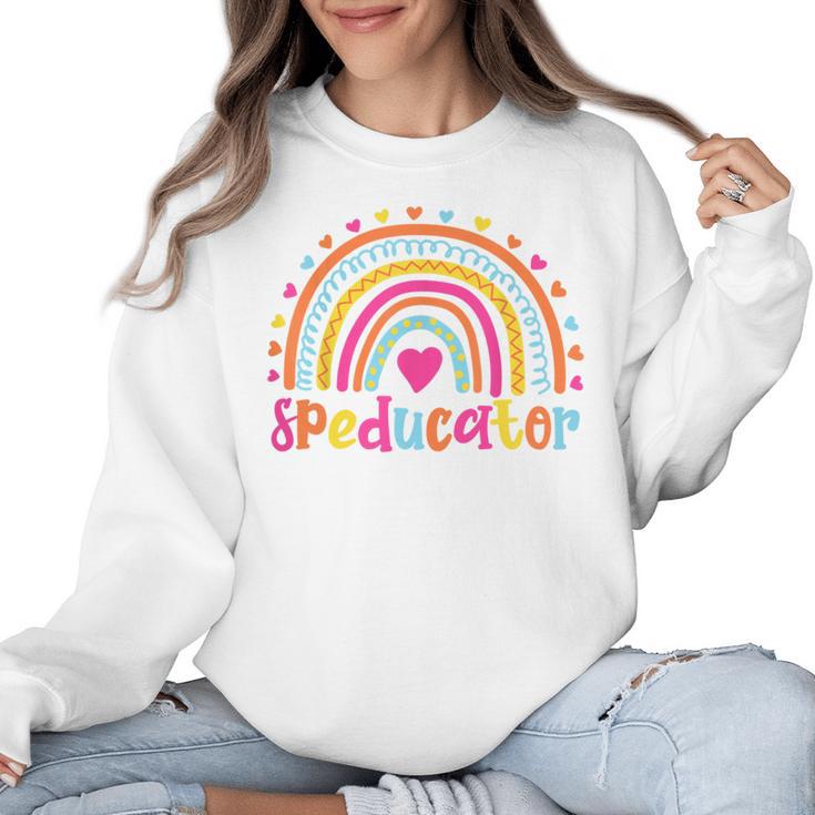 Speducator Special Education Teacher Sped Ed Women Crewneck Sweatshirt