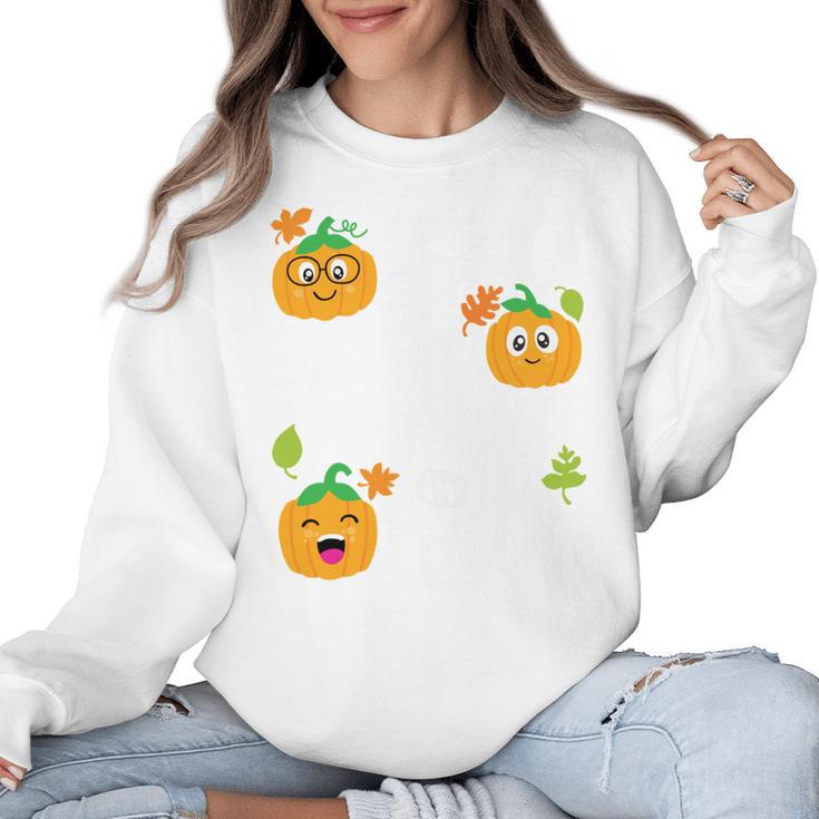 I Teach The Cutest Pumpkins In The Patch Teacher Women Crewneck Sweatshirt