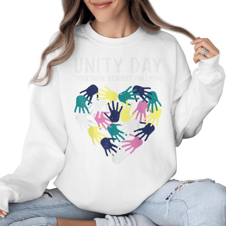 Together Against Bullying Unity Day Teachers Kids Toddler Women Crewneck Sweatshirt