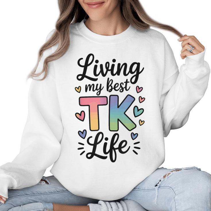 Transitional Kindergarten TK Teacher Women Crewneck Sweatshirt