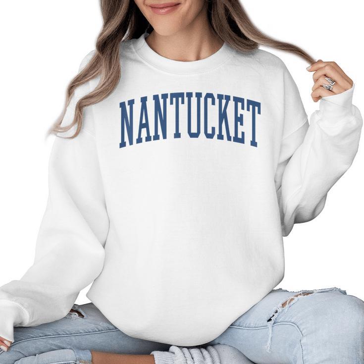 Varsity Grey Nantucket Women Crewneck Sweatshirt
