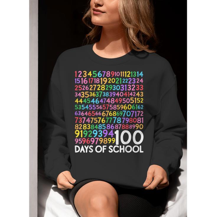 100th Day Of School Teacher Kids 100 Days Math Numbers Women Crewneck Sweatshirt, funny gift 100th Day Of School Teacher Kids 100 Days Math Numbers Women Crewneck Sweatshirt, funny gift