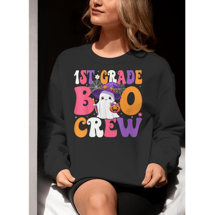 1st Grade Boo Crew Halloween First Grade Halloween Teacher Women Crewneck Sweatshirt, First Grade Teacher Sweatshirts, funny gift 1st Grade Boo Crew Halloween First Grade Halloween Teacher Women Crewneck Sweatshirt, First Grade Teacher Sweatshirts, funny gift