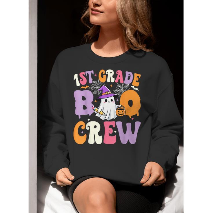 1st Grade Boo Crew Spooky First Grade Halloween Teacher Women Crewneck Sweatshirt, First Grade Teacher Sweatshirts, funny gift 1st Grade Boo Crew Spooky First Grade Halloween Teacher Women Crewneck Sweatshirt, First Grade Teacher Sweatshirts, funny gift
