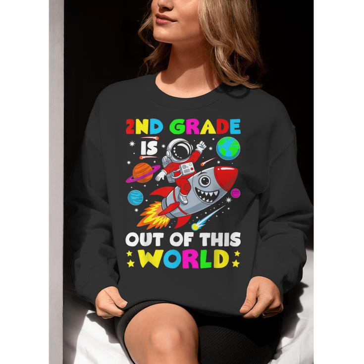 2nd Grade Is Out Of This World Space Rocket Planets Teacher Women Crewneck Sweatshirt, 2nd Grade Teacher Sweatshirts, funny gift 2nd Grade Is Out Of This World Space Rocket Planets Teacher Women Crewneck Sweatshirt, 2nd Grade Teacher Sweatshirts, funny gift