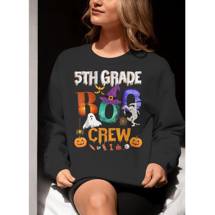 5th Grade Boo Crew Teacher Student Halloween Costume For Men Women Kids Women Crewneck Sweatshirt, funny gift
