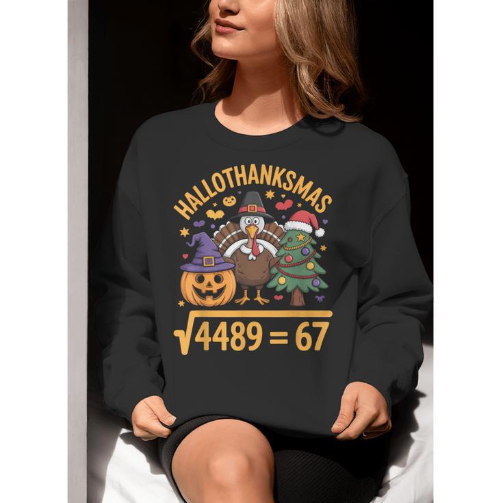 67 Meme Math Teacher Root 4489 Hallothanksmas Six Seven Women Crewneck Sweatshirt, funny gift 67 Meme Math Teacher Root 4489 Hallothanksmas Six Seven Women Crewneck Sweatshirt, funny gift