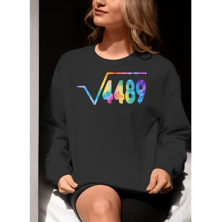67 Meme Square Root 4489 Slang Math Teacher Tie Dye Women Crewneck Sweatshirt, funny gift 67 Meme Square Root 4489 Slang Math Teacher Tie Dye Women Crewneck Sweatshirt, funny gift