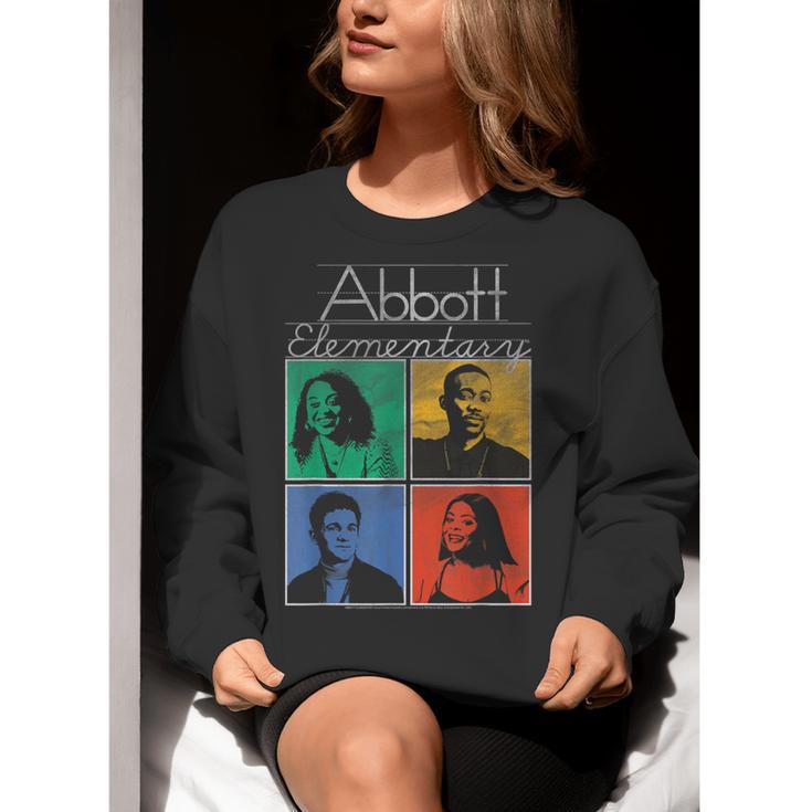 Abbott Elementary Colorful Pop Art Teachers TV Show Women Crewneck Sweatshirt, funny gift Abbott Elementary Colorful Pop Art Teachers TV Show Women Crewneck Sweatshirt, funny gift