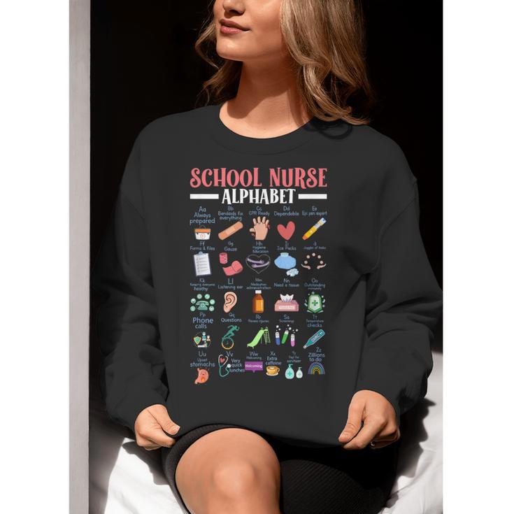 ABC School Nurse Alphabet Student Teacher Health Worker Women Crewneck Sweatshirt, funny gift ABC School Nurse Alphabet Student Teacher Health Worker Women Crewneck Sweatshirt, funny gift