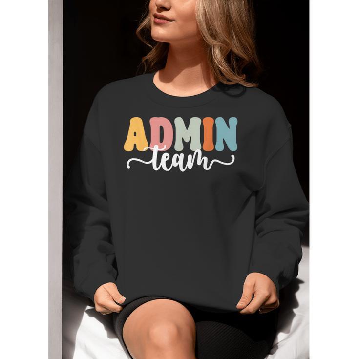Admin Team Back To School Teachers Students Admin Squad Women Crewneck Sweatshirt, funny gift Admin Team Back To School Teachers Students Admin Squad Women Crewneck Sweatshirt, funny gift