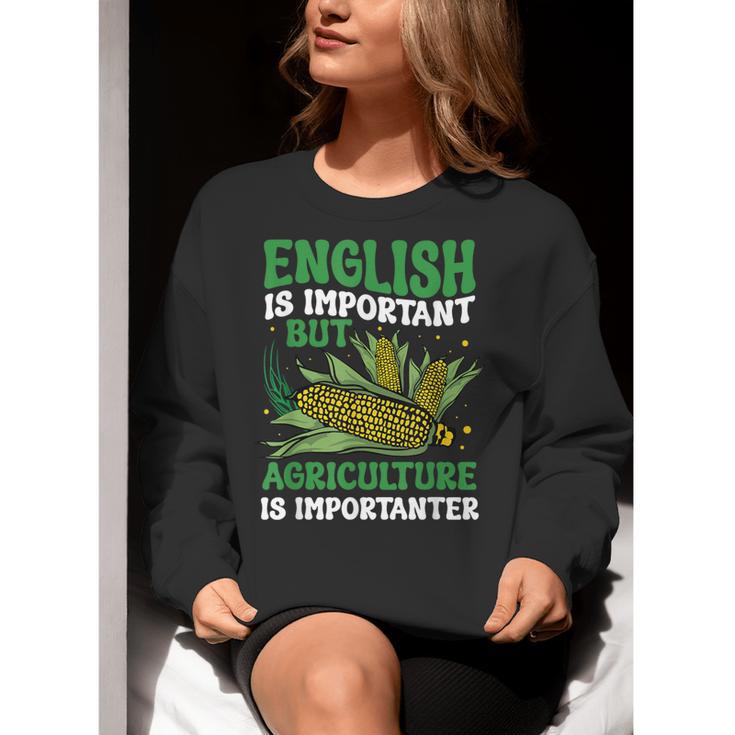 AG Teacher English Is Important But Agriculture Teacher Women Crewneck Sweatshirt, English Teacher Sweatshirts, funny gift AG Teacher English Is Important But Agriculture Teacher Women Crewneck Sweatshirt, English Teacher Sweatshirts, funny gift