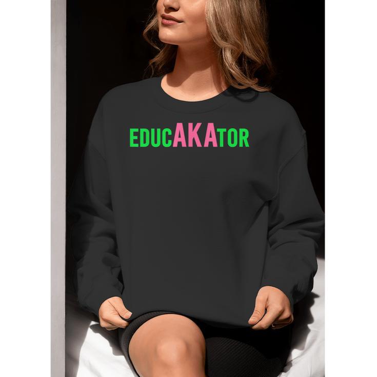 Aka Educator Educators & Teacher Crew School Squad Women Crewneck Sweatshirt, funny gift Aka Educator Educators & Teacher Crew School Squad Women Crewneck Sweatshirt, funny gift