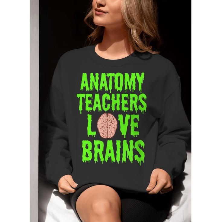 Anatomy Teachers Love Brains Halloween Teacher Costume Shirt Women Crewneck Sweatshirt, funny gift Anatomy Teachers Love Brains Halloween Teacher Costume Shirt Women Crewneck Sweatshirt, funny gift