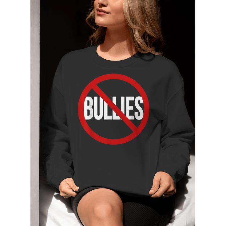 Anti Bullying No Bullies School Teacher Student Kindness Women Crewneck Sweatshirt, funny gift