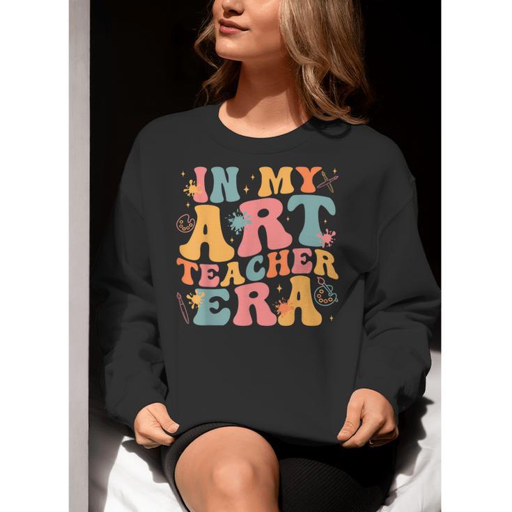 In My Art Teacher Era Artists First Day Of School Women Women Crewneck Sweatshirt, funny gift