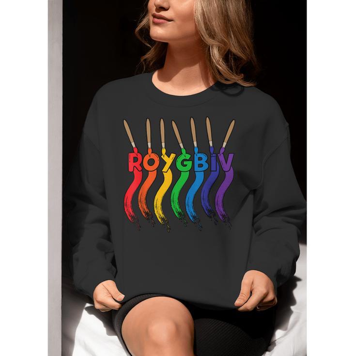 Art Teacher For Women Art Teacher Clothes Women Crewneck Sweatshirt, funny gift