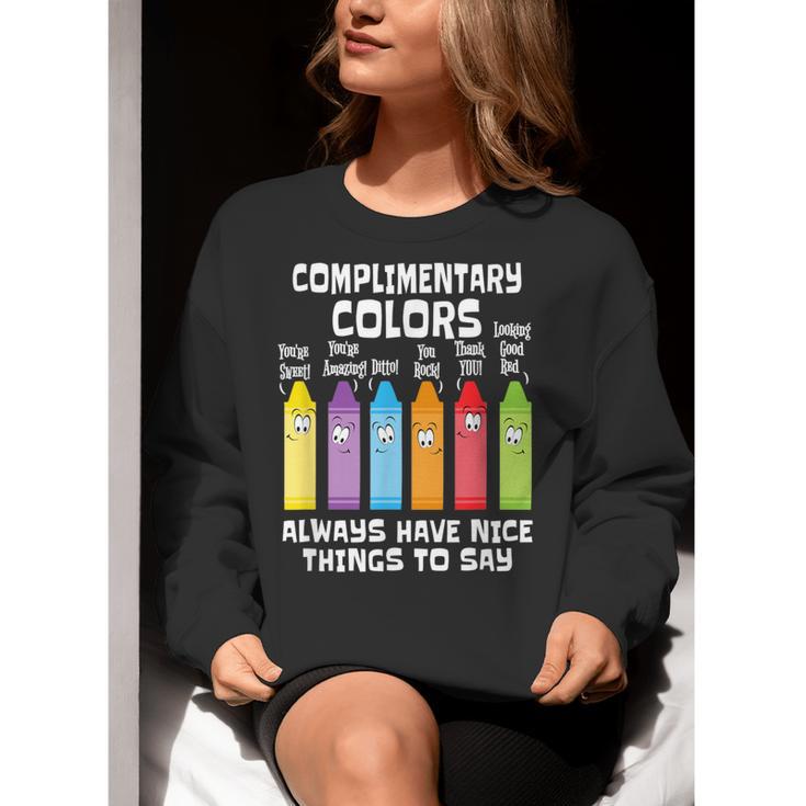 Artist Art Teacher School Artist Joke Women Crewneck Sweatshirt, funny gift