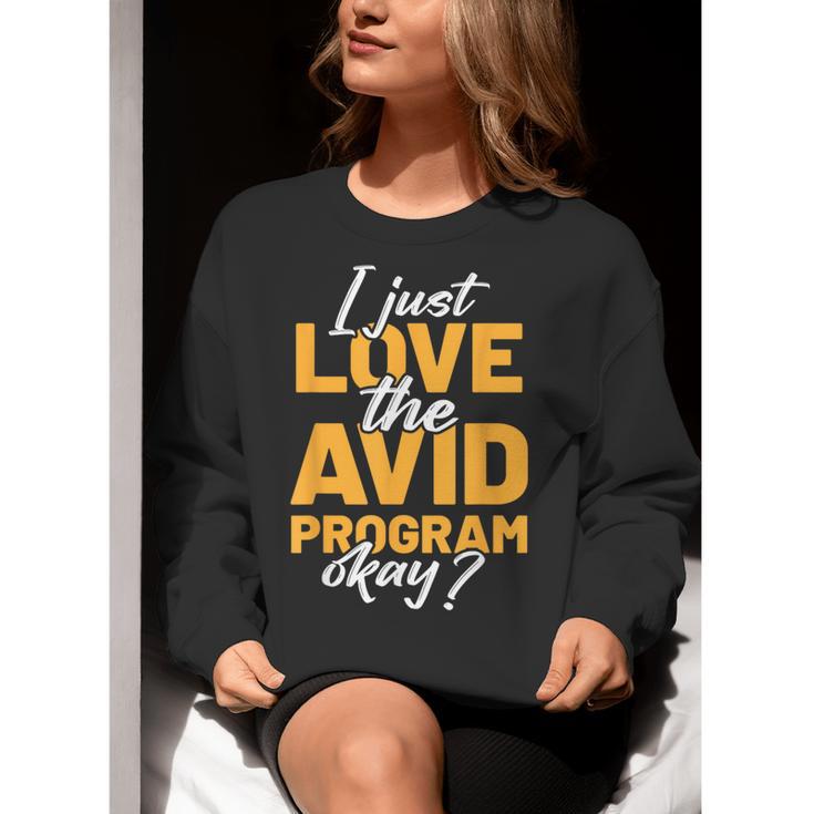 AVID Team Appreciation Essentials AVID Program Teacher Women Crewneck Sweatshirt, funny gift