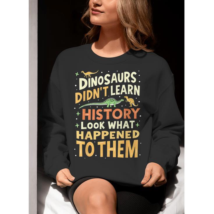 Back To School Dinosaur Social Studies Teacher Student Women Crewneck Sweatshirt, funny gift Back To School Dinosaur Social Studies Teacher Student Women Crewneck Sweatshirt, funny gift