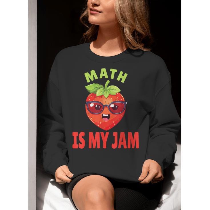 Back To School Math Is My Jam Math Teacher Women Crewneck Sweatshirt, funny gift