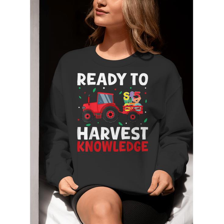 Back To School Teacher Farming Tractor Farmer Kids 100th Day Women Crewneck Sweatshirt, funny gift Back To School Teacher Farming Tractor Farmer Kids 100th Day Women Crewneck Sweatshirt, funny gift