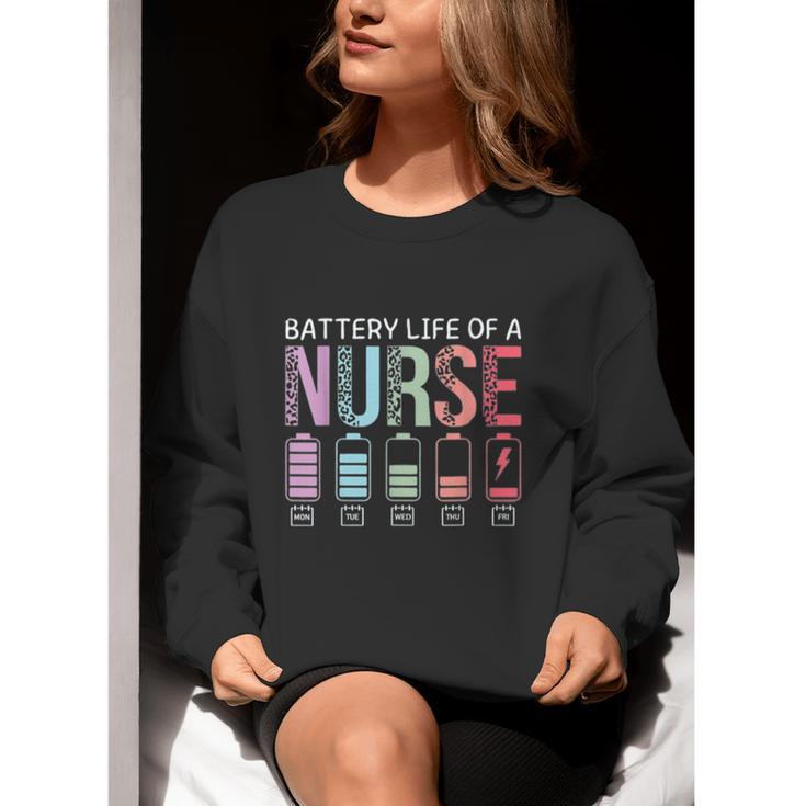 Battery Life Of A Nurse School Teacher Appreciation Women Crewneck Sweatshirt, funny gift Battery Life Of A Nurse School Teacher Appreciation Women Crewneck Sweatshirt, funny gift