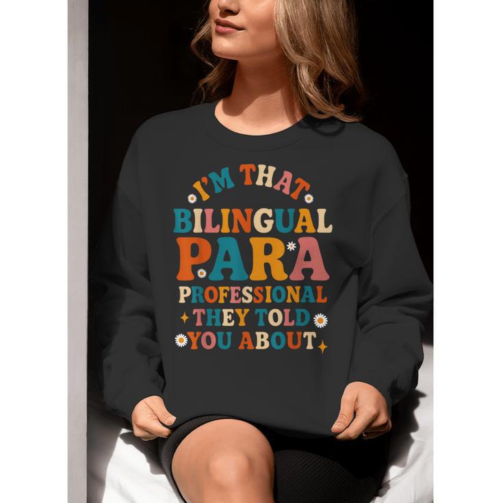 Bilingual Paraeducator Paraprofessional Parapro Teachers Women Crewneck Sweatshirt, funny gift Bilingual Paraeducator Paraprofessional Parapro Teachers Women Crewneck Sweatshirt, funny gift