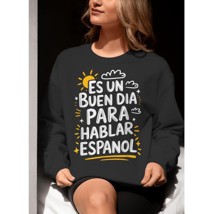 Bilingual Teacher Maestra Spanish Teacher Women Crewneck Sweatshirt, funny gift