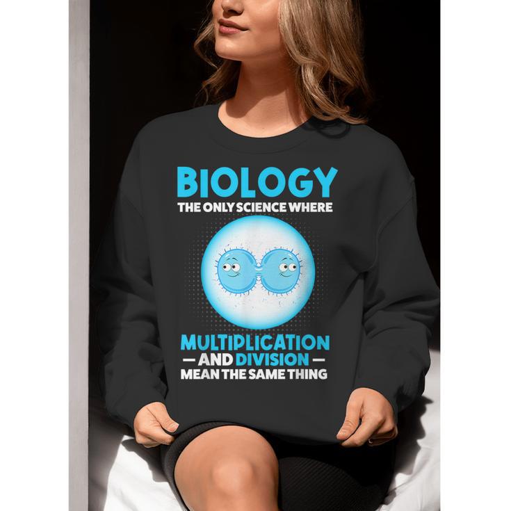 Biology Facts Science Teacher Student Biologist Women Crewneck Sweatshirt, Science Teacher Sweatshirts, funny gift