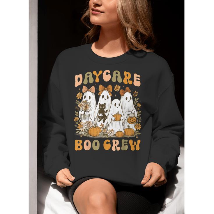 Boo Crew Daycare Teacher Matching Halloween Costume Ghost Women Crewneck Sweatshirt, funny gift Boo Crew Daycare Teacher Matching Halloween Costume Ghost Women Crewneck Sweatshirt, funny gift