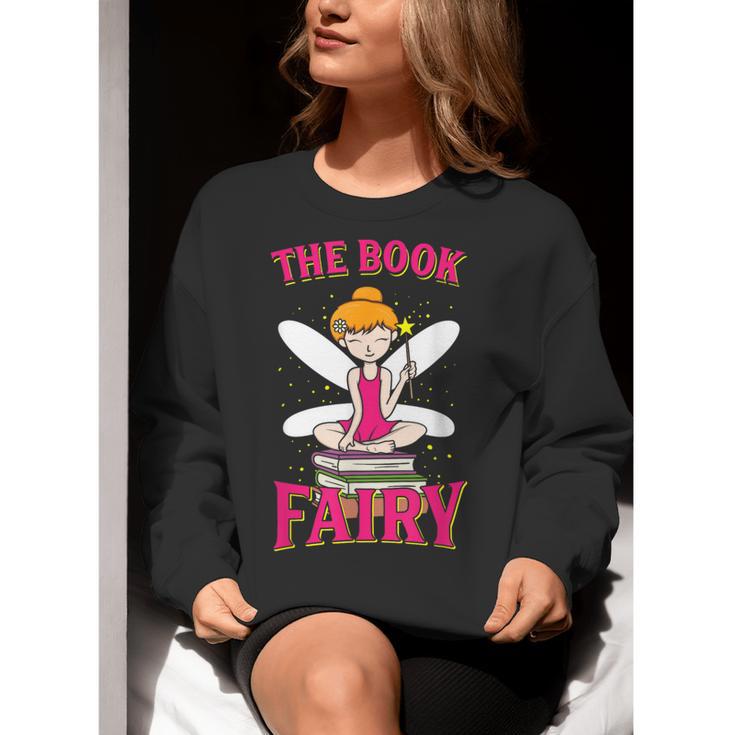 The Book Fairy Reading Teacher Librarian T-Shirt Women Crewneck Sweatshirt, funny gift The Book Fairy Reading Teacher Librarian T-Shirt Women Crewneck Sweatshirt, funny gift