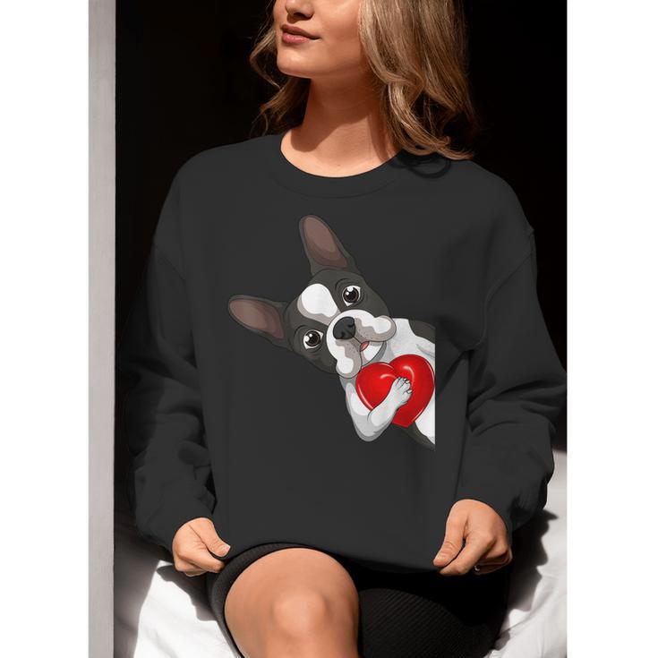 Boston Terrier Bostie Dog Kids Women Girls Women Crewneck Sweatshirt, funny gift