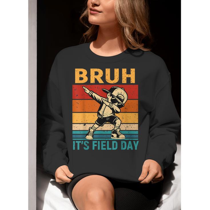 Bruh It's Field Day Teacher Happy Field Day Dabbing Boy Women Crewneck Sweatshirt, funny gift Bruh It's Field Day Teacher Happy Field Day Dabbing Boy Women Crewneck Sweatshirt, funny gift