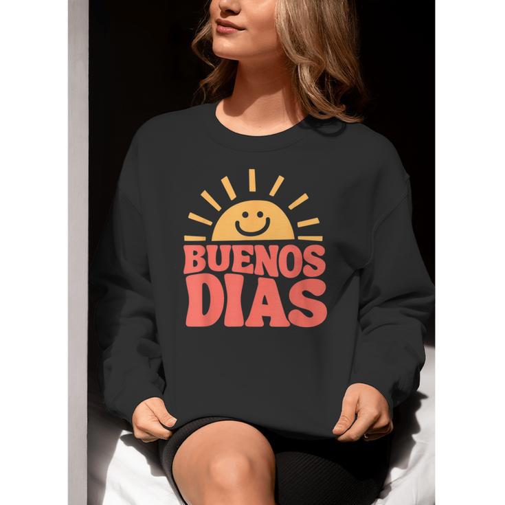 Buenos Dias Spanish Teacher Appreciation Back To School Women Crewneck Sweatshirt, funny gift Buenos Dias Spanish Teacher Appreciation Back To School Women Crewneck Sweatshirt, funny gift
