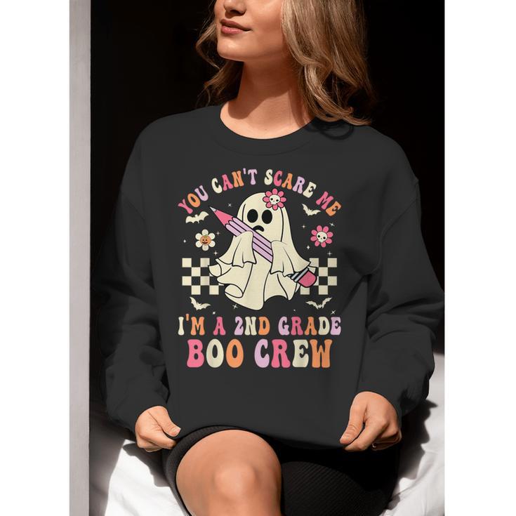 You Can't Scare Me Im A 2nd-Grade Boo Crew Teacher Halloween Women Crewneck Sweatshirt, funny gift You Can't Scare Me Im A 2nd-Grade Boo Crew Teacher Halloween Women Crewneck Sweatshirt, funny gift