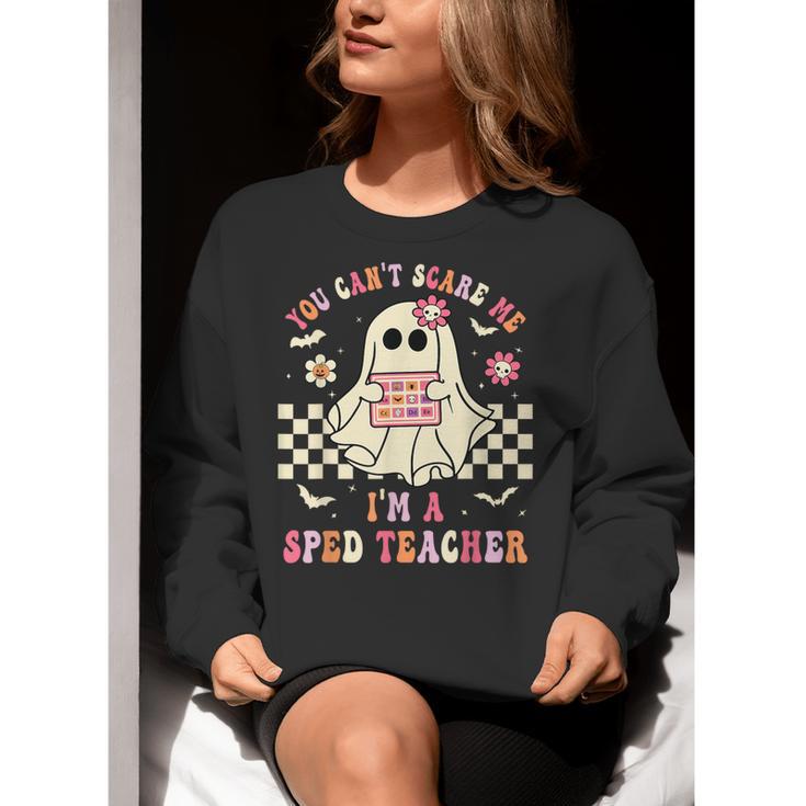You Can't Scare Me I'm A SPED Teacher Crew Squad Halloween Women Crewneck Sweatshirt, funny gift You Can't Scare Me I'm A SPED Teacher Crew Squad Halloween Women Crewneck Sweatshirt, funny gift