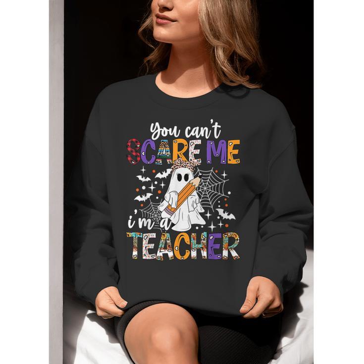 You Can't Scare Me I'm A Teacher Halloween Costume Women Crewneck Sweatshirt, funny gift You Can't Scare Me I'm A Teacher Halloween Costume Women Crewneck Sweatshirt, funny gift